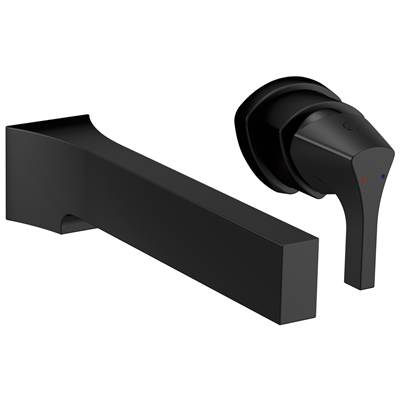 Delta Faucet Zura Single Handle Wall Mount Bathroom Faucet Trim - Matte Black