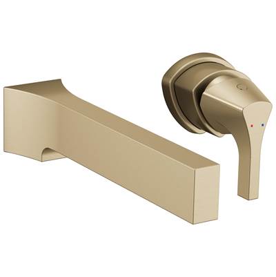 Delta Faucet Zura Single Handle Wall Mount Bathroom Faucet Trim - Champagne Bronze