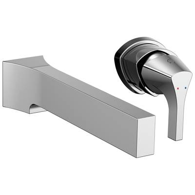 Delta Faucet Zura Single Handle Wall Mount Bathroom Faucet Trim - Chrome