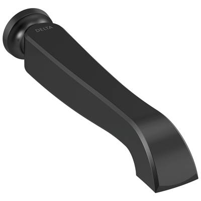 DorvalE Two Handle Wall Mount Tub Filler - Less Handles - Matte Black