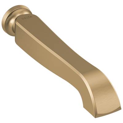 DorvalE Two Handle Wall Mount Tub Filler - Less Handles - Champagne Bronze