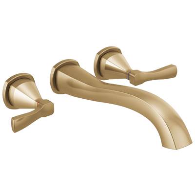 Delta Faucet Stryke Wall Mounted Tub Filler - Lumicoat Champagne Bronze