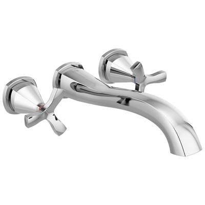 Delta Faucet Stryke Wall Mounted Tub Filler - Lumicoat Chrome