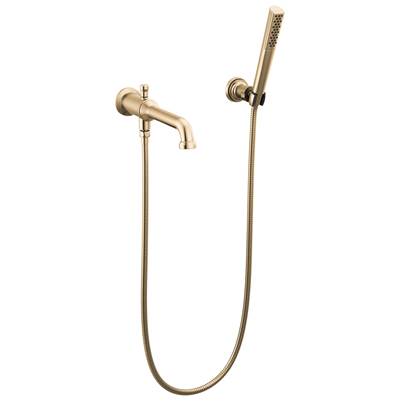 BroderickE Wall Mount Tub Filler Trim with Hand Shower - Less Handles