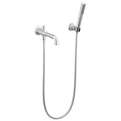 BroderickE Wall Mount Tub Filler Trim with Hand Shower - Less Handles