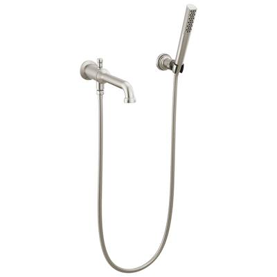 BroderickE Wall Mount Tub Filler Trim with Hand Shower - Less Handles