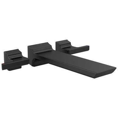 Delta Faucet Pivotale Two Handle Wall Mounted Tub Filler - Matte Black