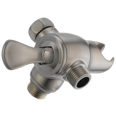 Delta Faucet Universal Showering Components 3-Way Shower Arm Diverter with Hand Shower Mount - Stainless