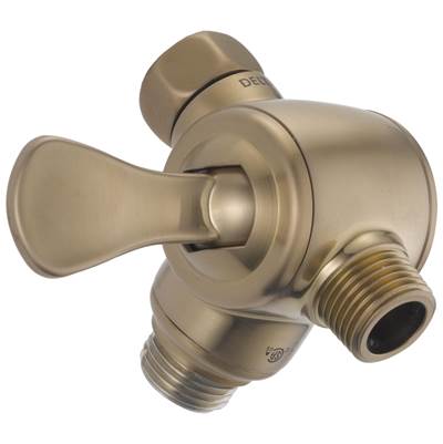Delta Faucet Universal Showering Components 3-Way Shower Arm Diverter for Hand Shower - Champagne Bronze