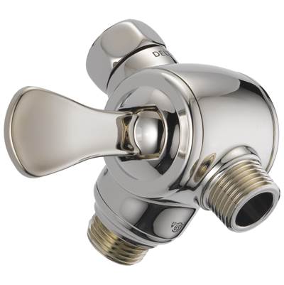 Delta Faucet Universal Showering Components 3-Way Shower Arm Diverter for Hand Shower - Polished Nickel
