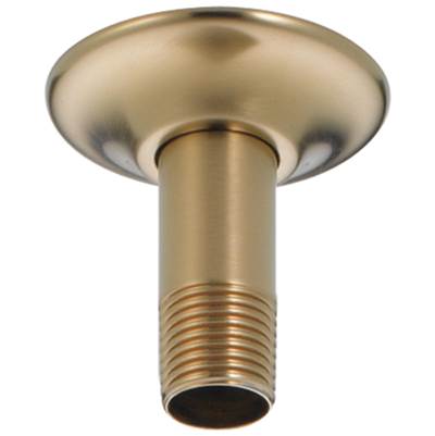 Delta Faucet Universal Showering Components Ceiling Mount Shower Arm & Flange - Champagne Bronze