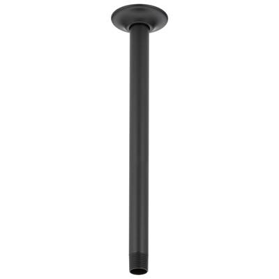 Delta Faucet Universal Showering Components Shower Arm & Flange 14'' Ceiling Mount - Matte Black