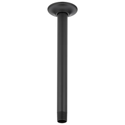 Delta Faucet Universal Showering Components Shower Arm & Flange 10'' Ceiling Mount - Matte Black