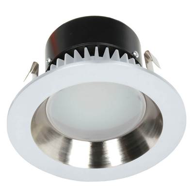 Dolan Design Recesso 4" Reflector in Satin Nickel/White