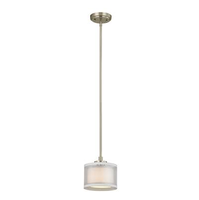 Dolan Design Double Organza Mini Pendant in Satin Nickel