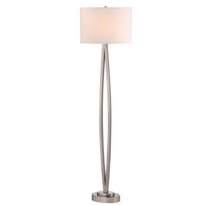 Dolan Design Floor Lamp with Shade in Satin Nickel