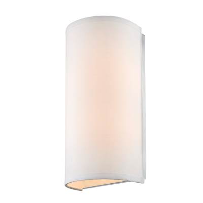 Dolan Design Fabbricato Wall Sconce in White Fabric