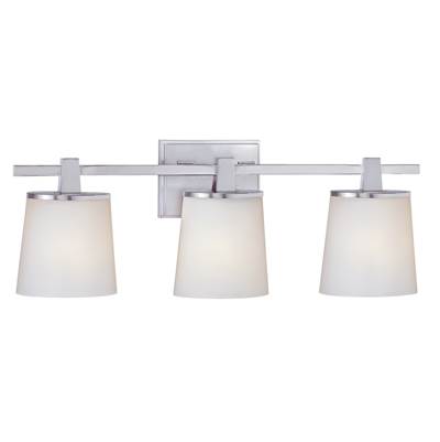 Dolan Design Ellipse 3-Light Vanity in Satin Nickel