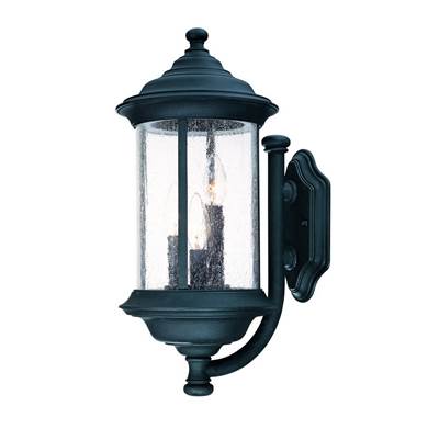 Dolan Design Walnut Grove 3-Light Wall Lantern in Black