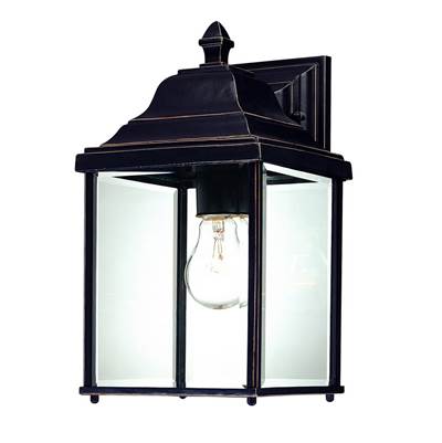 Dolan Design Charleston 1-Light Wall Lantern in Antique Bronze