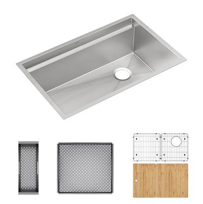 Elkay Reserve Selection Circuit Chef Workstation 30" - Undermount in Cherry Wood