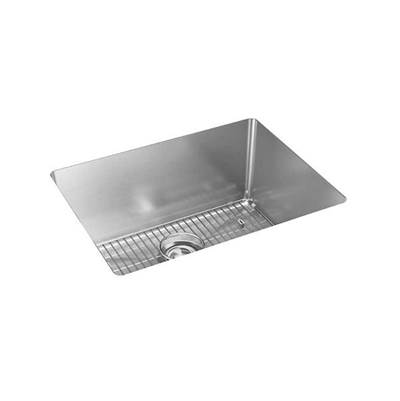 Elkay Reserve Selection Crosstown Single Bowl Undermount Kitchen Sink Kit - 23.5" X 18.25" X 10" in 16 Gauge Stainless Steel