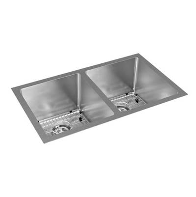 Elkay Reserve Selection Crosstown 16 Gauge Stainless Steel 30.75" x 18.5" x 10" 50/50 Undermount Double Bowl Sink