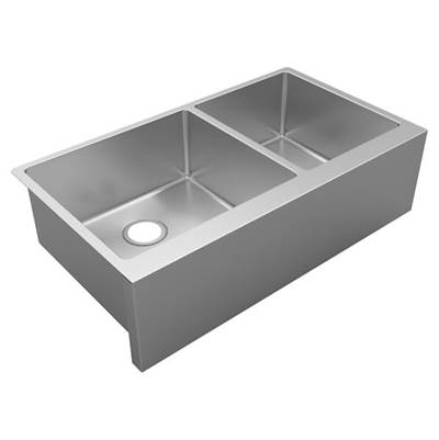 Elkay Reserve Selection Crosstown 35-7/8" x 20-14" x 9" - Undermount - Large Apron Front - Double Bowl Farmhouse Kitchen Sink