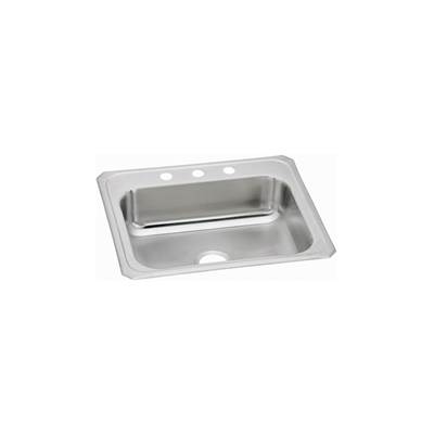 Elkay Celebrity Kitchen Sink - 25" x 21.25" x 6.875" - Single Bowl Drop-in in Brushed Satin
