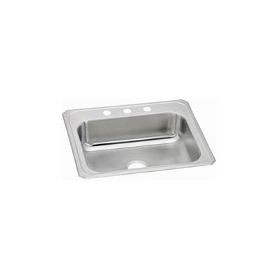 Elkay Celebrity Kitchen Sink - 25" x 22" x 7" - Single Bowl Drop-in in Brushed Satin