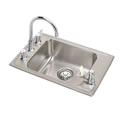 Elkay Lustertone® Classic Drop In Laundry And Utility Sink - 22'' x 19-1/2'' x 6-1/2'' - Single Bowl - ADA in Lustrous Satin