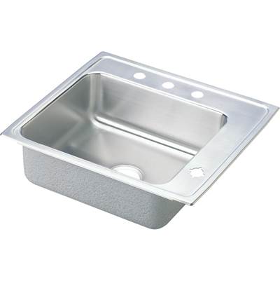 Elkay Lustertone® Classic Drop In Laundry And Utility Sink - 22'' x 19.5'' x 7.5'' - Single Bowl in Lustrous Satin
