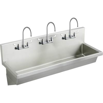Elkay Wash Sink Complete in Buffed Satin