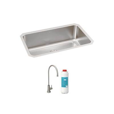 Elkay Avado Cold Water Faucet - Single Lever - Filtered Glass Filler in Matte Black