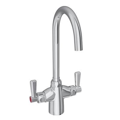 Elkay Gooseneck Concealed Deck Laminar Flow Kitchen Faucet - 5" Spout - 2" Lever Handle in Chrome
