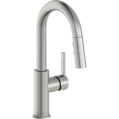 Elkay Avado Pull-Down Bar Sink Faucet - 1.8 GPM in Lustrous Steel