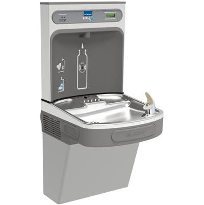 Elkay EZH20 Bottle Filling Station - Single ADA Cooler - Filtered Refrigerated in Light Gray Granite