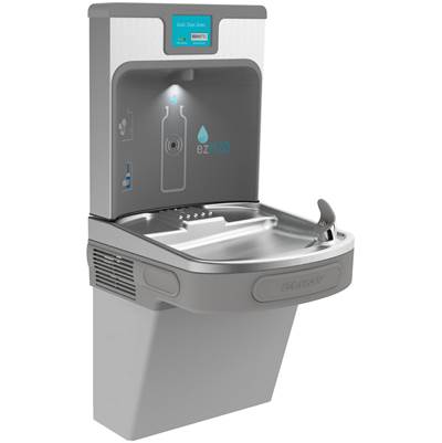 Elkay EZH20 Enhanced Bottle Filling Station - Single ADA Cooler - Filtered Refrigerated in Light Gray Granite