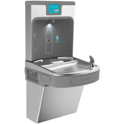 Elkay EZH20 Enhanced Bottle Filling Station - Single ADA Cooler - Filtered Refrigerated in Stainless Steel