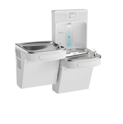 Elkay Enhanced Bi-Level Bottle Filling Station - Filtered in Arctic White