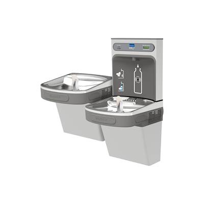 Elkay EZH20 Bottle Filling Station - Versatile Bi-Level ADA Cooler - Filtered Refrigerated in Stainless Steel