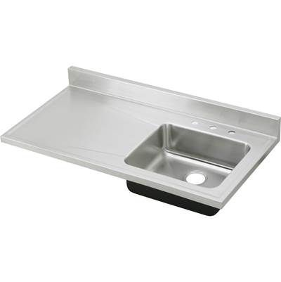 Elkay Lustertone Classic Single Bowl Kitchen Sink - 48'' x 25'' x 7.5'' in Lustrous Satin