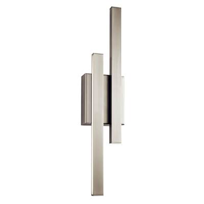 Elan Idril Wall Sconce - 2-Light in Brushed Nickel