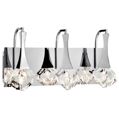 Elan Rockne 3-Light LED Vanity in Chrome