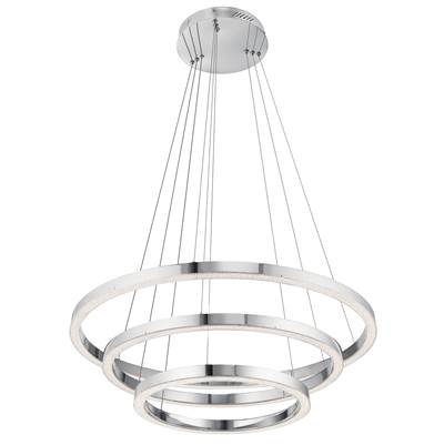 Elan Opus 3-Light LED Chandelier in Chrome