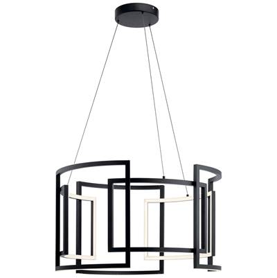 Elan Melko Chandelier in Black