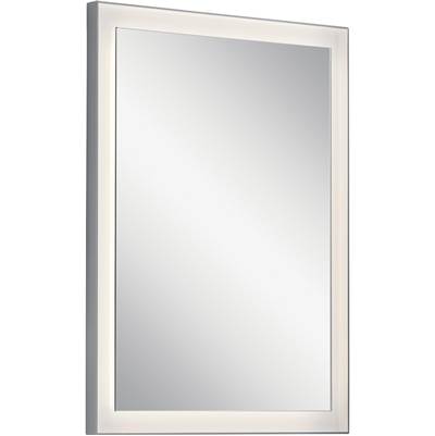 Elan Ryame LED Mirror in Matte Silver