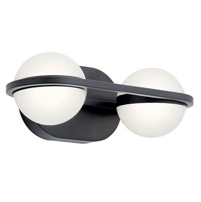 Elan Brettin 2-Light LED Vanity in Matte Black