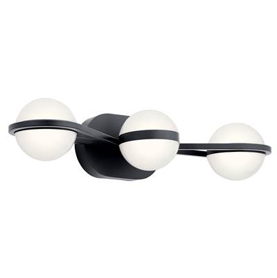 Elan Brettin 3-Light Vanity in Matte Black