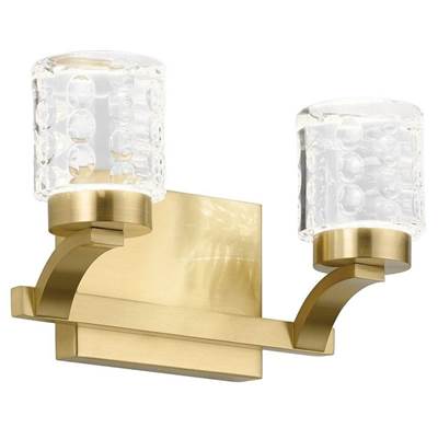 Elan Rene 2-Light LED Vanity in Champagne Gold